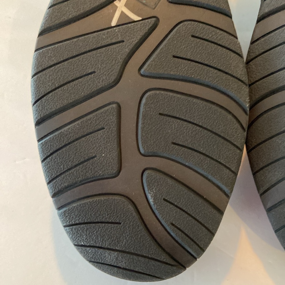 L.L. Bean Black Leather Work Oxfords No Skid Sole Tie Up Laces. Size 14W - Picture 10 of 13